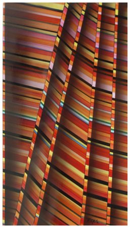 FERDINANDO COPPOLA Viareggio 1945 In rosso T.m., aerografo e collage su...