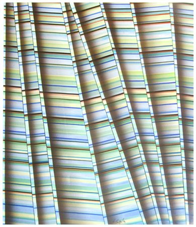 FERDINANDO COPPOLA Viareggio 1945 Senza titolo T.m., aerografo e collage su...