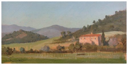 GIORGIO LUXARDO Livorno 1937 Casa colonica presso Monterotondo 1963 Olio su...