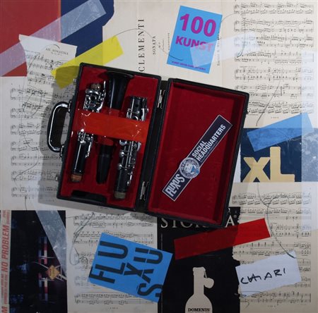 CHIARI GIUSEPPE (Firenze 1926 - Firenze 2007) "Composizione di strumenti e...