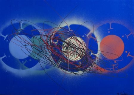 CRIPPA ROBERTO (Monza 1921 - Bresso 1972) "Spirali" 1970 acrilico su...