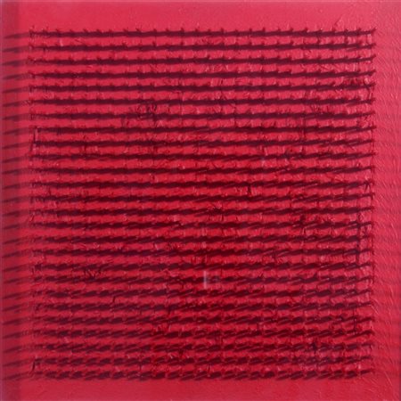 AUBERTIN BERNARD (Fontenay aux Roses 1934) "Tableau claus" 1969 Chiodi su...