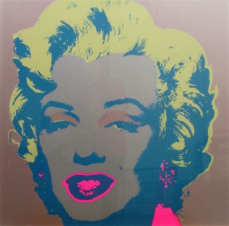 WARHOL ANDY USA 1927 - 1987 "Marilyn Monroe 11.26" 91x91 serigrafia a colori...