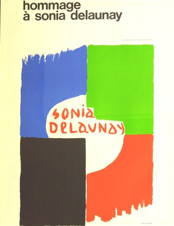 DELAUNAY SONIA Ucraina 1885 - 1979 Parigi "Hommage a Sonia Delaunay" 65x50...