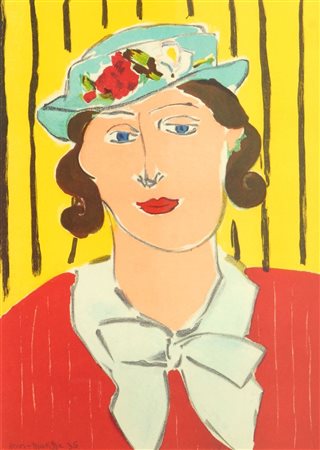 MATISSE HENRY Le Chateau Cambresis 1869 - 1954 Nizza "Jeune fille" 1935...