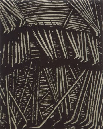 SCANAVINO EMILIO Genova 1922 - 1986 Milano "Senza titolo" 1973/74 32x26...