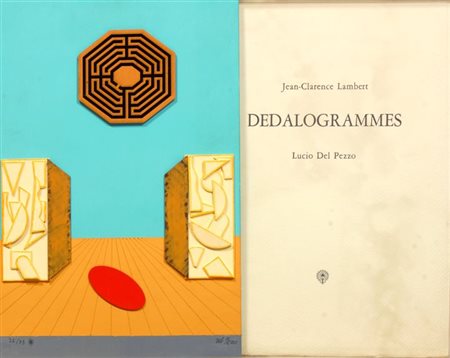 DEL PEZZO LUCIO Napoli 1933 Jea Clarence Lambert - "Dedalogrammes" 40x26,5x5...