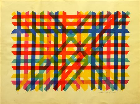 DORAZIO PIERO Roma 1927 - 2005 Todi "Senza titolo" 1965 56x75 litografia a...