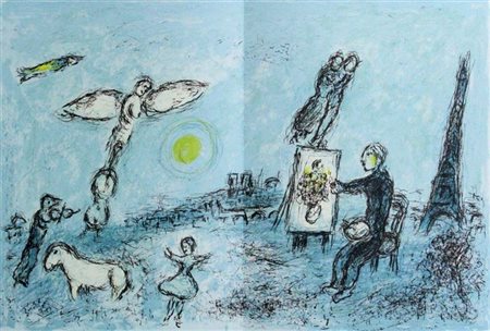 CHAGALL MARC Vitebsk (URSS) 1887 - 1985 Saint-Paul de Vence (F) "Le peintre...