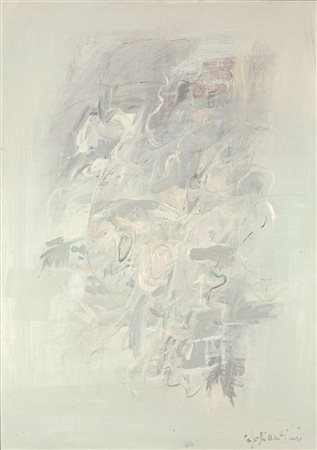 SOFFIANTINO GIACOMO Torino 1929 - 2013 "Senza titolo" anni '970 70x50 olio su...