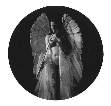 MARTELLI PLINIO 1945 "Angelo" 2000 Diam. cm 26 fotografia ai sali d'argento,...