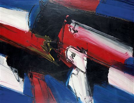 TUNINETTO ADRIANO Pancalieri (TO) 1930 - 2004 "Senza titolo" 80x100 olio su...