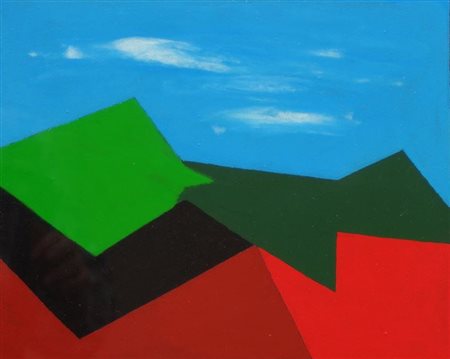 ANGELI FRANCO Roma 1935 - 1988 "Battaglia - Dedicato alla resistenza cilena...