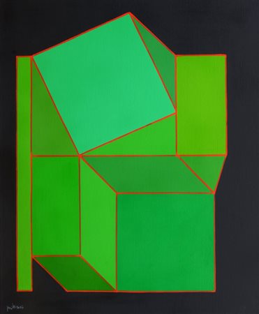 PERILLI ACHILLE Roma 1927 "Lo stoppato ironico" 2007 65x54 tecnica mista su...