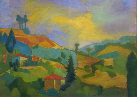 POLITI ERMANNO Velletri (RM) 1910 - 1993 Torino "Collina torinese" 1947...