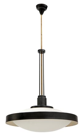 STILNOVO Lampada a sospensione con struttura in metallo laccato estensibile e...