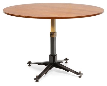 I.S.A Tavolo con piano in compensato, meccanismo telescopico e metallo...