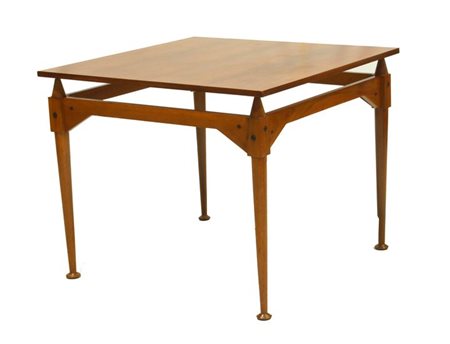 ALBINI FRANCO TL 3 Tavolo in legno di noce smontabile, struttura collegata al...