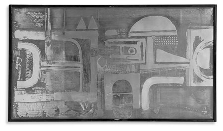 NERONE E PATUZZI GRUPPO NP2 Pannello in acciaio saldato e patinato. Firmato...