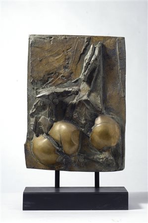 Nag Arnoldi (Locarno, 1928) CAVALLI Bronzo, cm. 38,5x28 Firma in basso a destra.