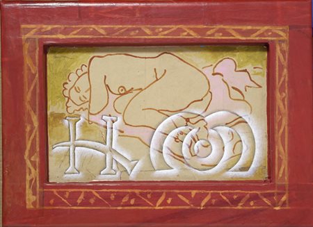 Gaetano Grillo (Bari, 1952) OMAGGIO A HENRI, 2011 Tecnica mista e collage su...