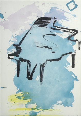 Giuseppe Chiari (Firenze, 1926 - 2007) SENZA TITOLO Tecnica mista su tela,...