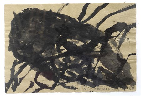 Arturo Carmassi (Lucca, 1925) SENZA TITOLO, 1957 Tecnica mista su cartone,...