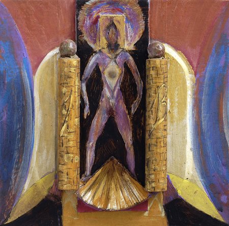 Bruno Ceccobelli (Montecastello Vibio, 1952) RETE Tecnica mista su tavola,...