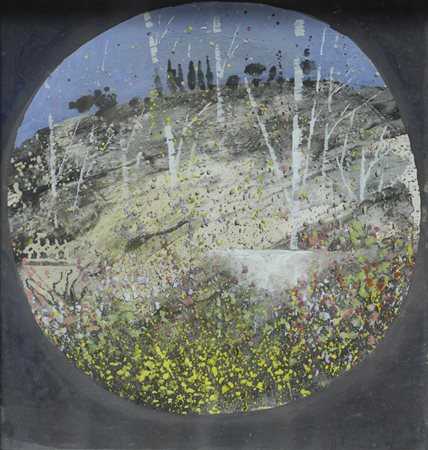 Giuseppe Banchieri (Milano, 1927 - Pisa, 1994) PAESAGGIO Tecnica mista su...