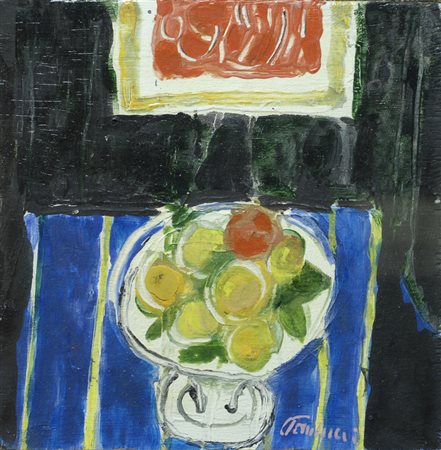 Enrico Paulucci (Genova, 1901 - Torino, 1999) NATURA MORTA Olio su...