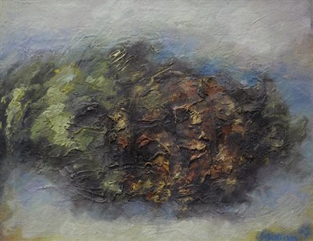 Sergio Scatizzi (Gragnano, 1918 - Firenze, 2009) NATURA MORTA, 1957 Olio su...