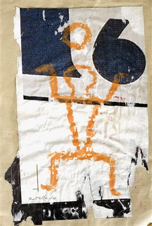 Mimmo Rotella (Catanzaro, 1918 - Milano, 2006) PRIMORDI, 1990 Decollage e...