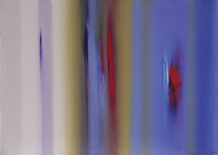 Ennio Finzi (Venezia, 1931) SCALE CROMATICHE Olio su tela, cm. 70x50 Firma in...