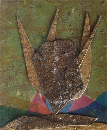 Roberto Crippa (Milano, 1921 - Bresso, 1972) SENZA TITOLO, 1970 Collage di...