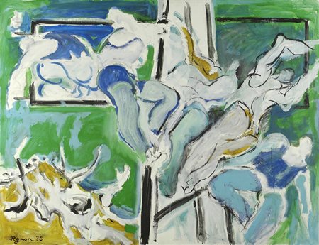 Edouard Pignon (Marbles-les-Mines, 1905 - Parigi, 1993) HAUTE TENSION, 1982...