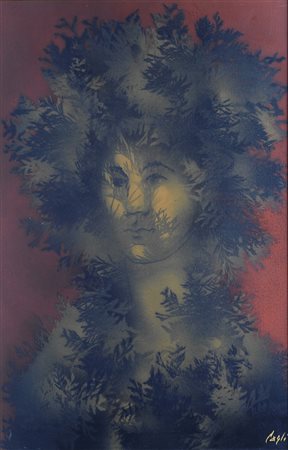 Corrado Cagli (Ancona, 1910 - Roma, 1976) NINFA BOSCHIVA, 1956 Olio su tela,...