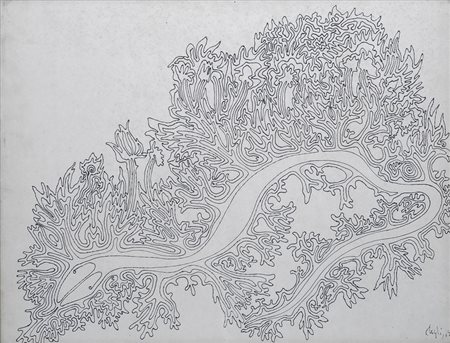 Corrado Cagli (Ancona, 1910 - Roma, 1976) SNAKE RIVER, 1962 Inchiostro su...