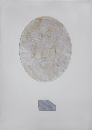 Omar Galliani (Montecchio Emilia, 1953) SENZA TITOLO Serigrafia su cartone...