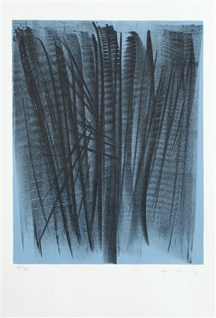 Hans Hartung (Lipsia, 1904 - Antibes, 1989) SENZA TITOLO Litografia, mm....