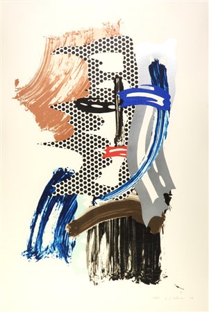 Roy Lichtenstein (New York, 1923 - 1997) THE MASK. BRUSHSTROKE FIGURES, 1989...