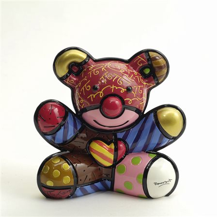 Britto Romero (Recife,1963) LOVE BEAR Multiplo in resina, cm. 14x13x8; es....