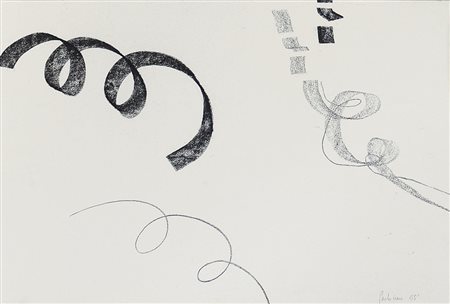 ICARO PAOLO Torino 1936Senza titolo, 1965pastelli su carta cm. 39,3x59,4;...