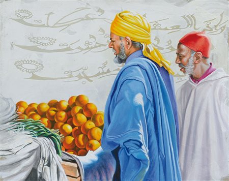 HASSOUN ALI Sidone (Libano) 1964Senza titolo, 2010olio a semifresco su tela...