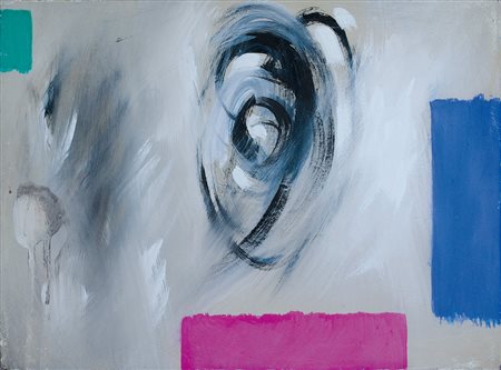 FINZI ENNIO Venezia 1931Contrasti, 1955olio su tela cm. 30x40, firma, titolo...