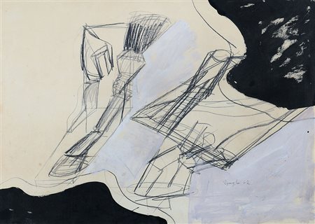 SPAGNULO GIUSEPPE Grottaglie (TA) 1936Senza titolo, 1967tecnica mista su...