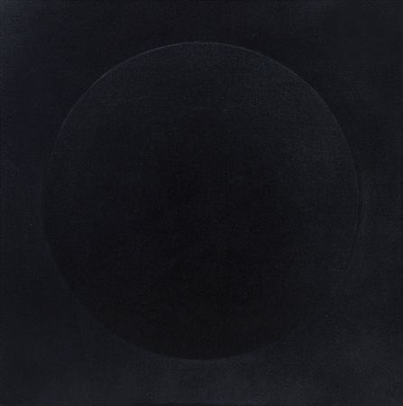 SIMETI TURI Alcamo 05/08/1929Un ovale nero, 1989acrilico su tela sagomata cm....