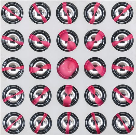 COSTALONGA FRANCO Venezia 1933Oggetto cromocinetico, anni '70assemblaggio di...