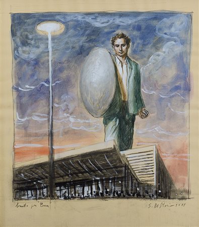 DI STASIO STEFANO Napoli 25/11/1948Bozzetto per "Enea", 2011tecnica mista su...