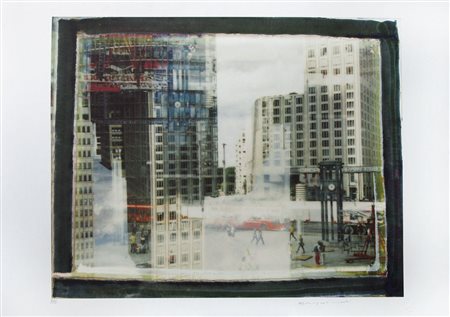 GALIMBERTI MAURIZIO Milano 1956Clock in the square, 2010pigmenti su...