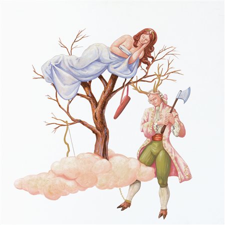 CUOGHI VANNI Genova 1956Cervo vostro, madame, 2007acrilico su tela cm....